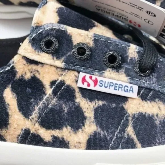 SUPERGA 2750 Leopard Velvet Sneakers  - Picture 6 of 8